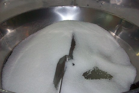 Resin from ground up plastics