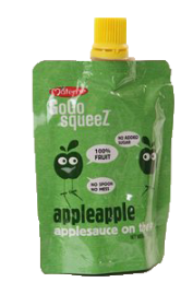 applesauce in spouted stand up bags