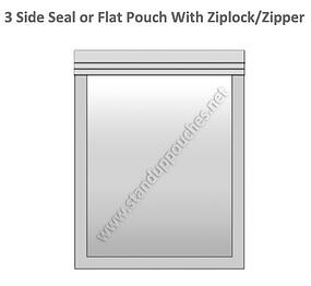 3 Side Seal Flat Pouch