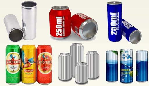 Printed and Plain Cans