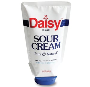 Daisy sour cream in spouted pouch