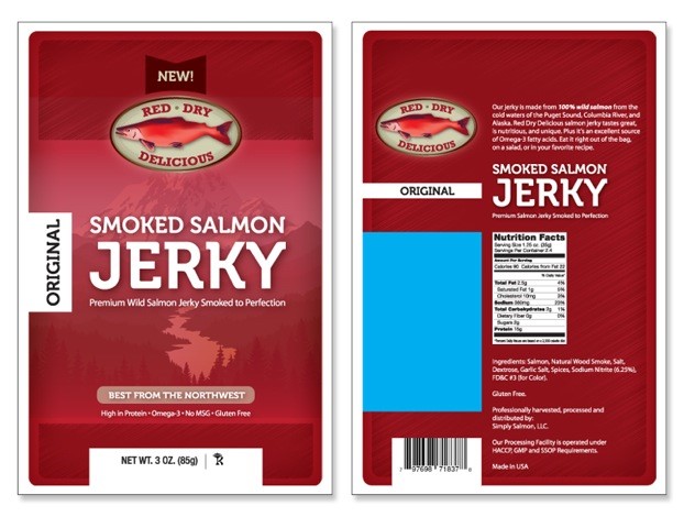 Smoked Salmon Jerky Packaging
