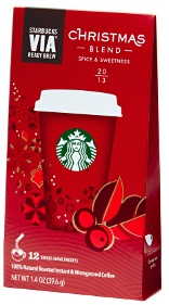 Starbucks Via Christmas Pouch