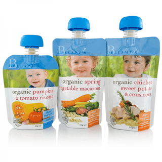 Baby Food in Spouted Pouches
