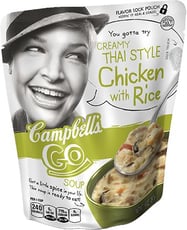 Campbell's Soup Packaging in Stand Up Pouch