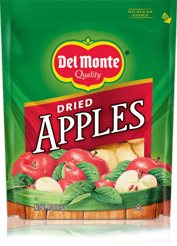 Packaging dried apple in stand up pouch