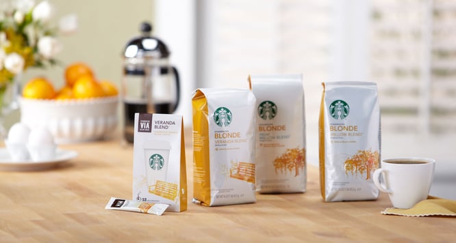 Traditional Coffee Packaging like Starbucks