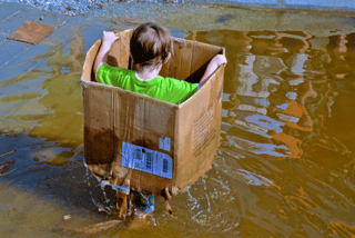 Box in Water