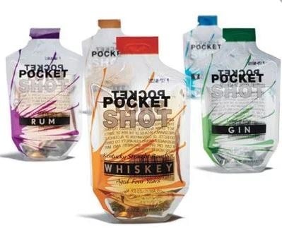 flexible packaging for alcohol