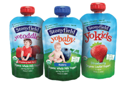 Stonyfield Yo Baby Probiotics in Liquid Pouch with Spout