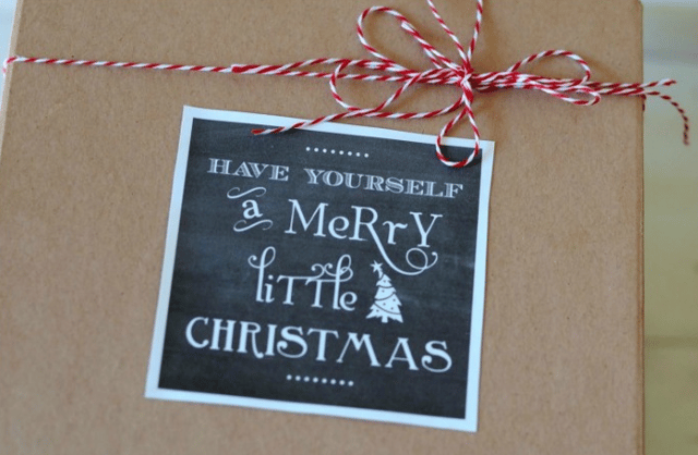 Christmas Packaging Label