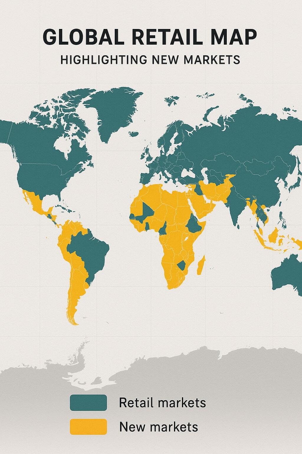 Global retail map highlighting new markets reached through aseptic packaging.