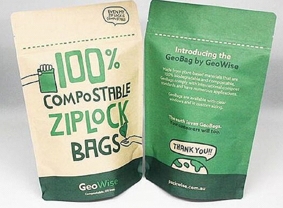 Biodegradable Ziplock Packaging Bags Eco Friendly Compostable Food  Packaging Recycle Craft Paper Bags with Window from China manufacturer   Biopacktech CoLtd