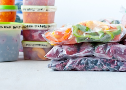 Frozen Produce in Vacuum Sealer Bags